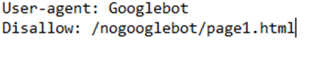 Robots.txt file